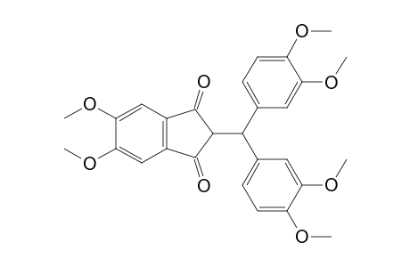 2-[bis(3,4-dimethoxyphenyl)methyl]-5,6-dimethoxy-indane-1,3-dione