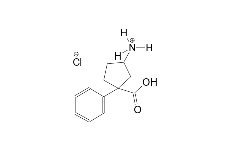cyclopentanaminium, 3-carboxy-3-phenyl-, chloride, (1S,3R)-