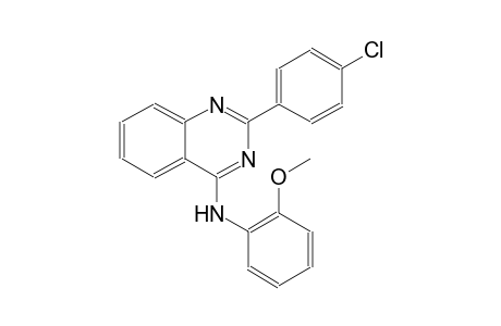 2-(4-chlorophenyl)-N-(2-methoxyphenyl)-4-quinazolinamine