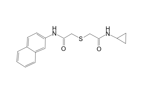2,2'-Thiobis(acetamide), N-cyclopropyl-N'-(2-naphthyl)-