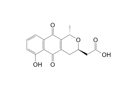 [ (trans)-3,4,5,10-Tetrahydro-6-hydroxy-1-methyl-5,10-dioxo-1H-naphtho[2,3-c]pyran-3-yl]acetic acid