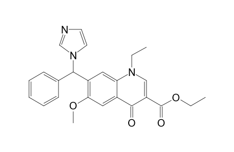 ETHYL-1-ETHYL-1,4-DIHYDRO-7-[(1-IMIDAZOYL)-PHENYLMETHYL]-6-METHOXY-4-OXO-QUINOLINE-CARBOXYLATE