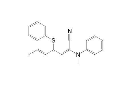 (2E,5E)-2-(N-methylanilino)-4-(phenylthio)hepta-2,5-dienenitrile