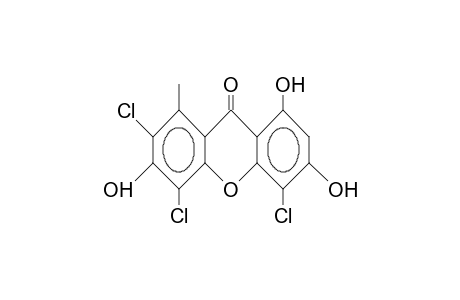 9H-Xanthen-9-one, 2,4,5-trichloro-3,6,8-trihydroxy-1-methyl-
