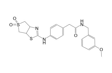 benzeneacetamide, 4-[(3a,4,6,6a-tetrahydro-5,5-dioxidothieno[3,4-d]thiazol-2-yl)amino]-N-[(3-methoxyphenyl)methyl]-