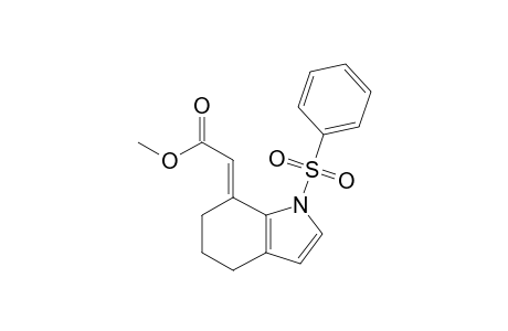 7-Methoxycarbonylmethylene-1-phenylsulfonyl-4,5,6,7-tetrahydro-(1H)-indole
