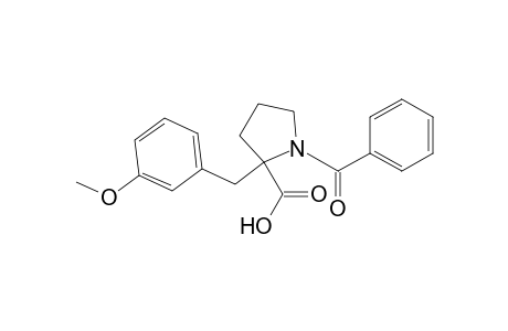 Proline, 1-benzoyl-2-[(3-methoxyphenyl)methyl]-