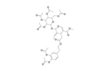 Methyl (3Z)-4-(2-(2-[3,4-bis(acetyloxy)phenyl]ethoxy)-2-oxoethyl)-3-ethylidene-2-[(2,3,4,6-tetra-O-acetylhexopyranosyl)oxy]-3,4-dihydro-2H-pyran-5-carboxylate