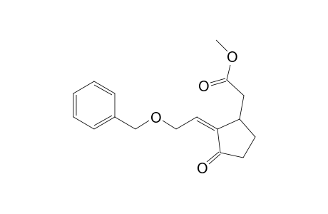 Methyl 2-[2'-(benzyloxy)ethylidene]-3-oxocyclopentane-acetate
