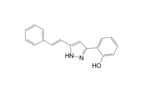 3-(2-Hydroxyphenyl)-5-styrylpyrazole