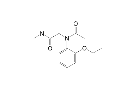 o-Acetophenetidide, N-(dimethylcarbamoylmethyl)-