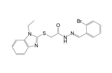 acetic acid, [(1-ethyl-1H-benzimidazol-2-yl)thio]-, 2-[(E)-(2-bromophenyl)methylidene]hydrazide