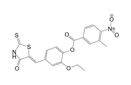 benzoic acid, 3-methyl-4-nitro-, 2-ethoxy-4-[(Z)-(4-oxo-2-thioxo-5-thiazolidinylidene)methyl]phenyl ester