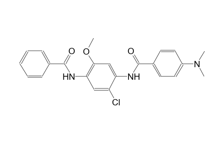 N-[4-(benzoylamino)-2-chloro-5-methoxyphenyl]-4-(dimethylamino)benzamide