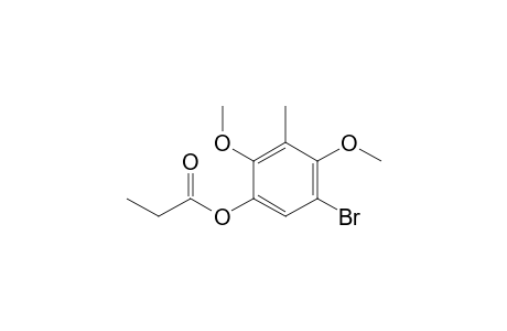 Propionic acid 5-bromo-2,4-dimethoxy-3-methylphenyl ester