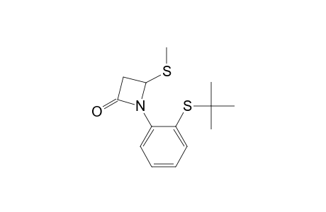 2-Azetidinone, 1-[2-[(1,1-dimethylethyl)thio]phenyl]-4-(methylthio)-