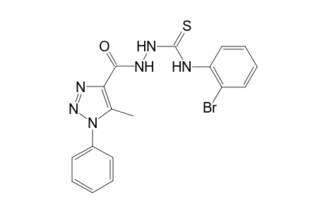 N-(2-bromophenyl)-2-(5-methyl-1-phenyl-1H-1,2,3-triazole-4-carbonyl)hydrazinecarbothioamide
