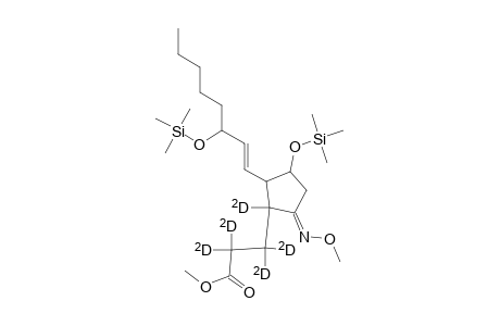 3-(2-(3-(trimethylsiloxy)-1-octenyl)-3-(trimethylsiloxy)-5-(methoxyimino)cyclopentyl)propanoic acid methyl ester (d5)