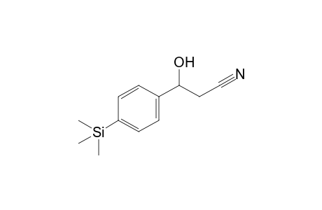 3-hydroxy-3-(4-(trimethylsilyl)phenyl)propanenitrile