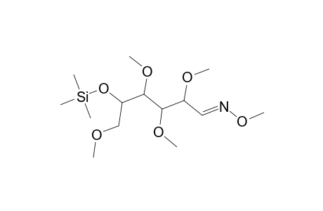D-Galactose, 2,3,4,6-tetra-O-methyl-5-O-(trimethylsilyl)-, O-methyloxime