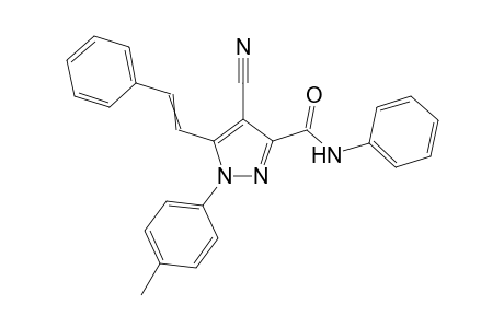 3-(N-Phenylcarboxamido)-5-(.beta.-styryl)-1-(4-tolyl)pyrazole-4-carbonitrile