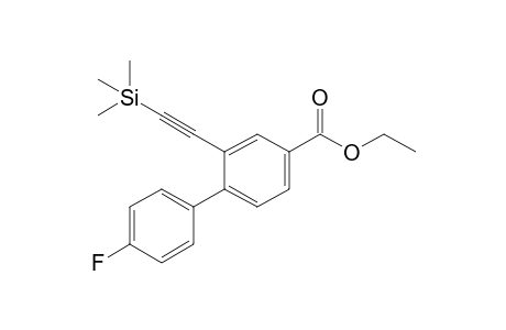 Ethyl 4'-Fluoro-2-[(trimethyl-silyl)ethynyl]biphenyl-4-carboxylate