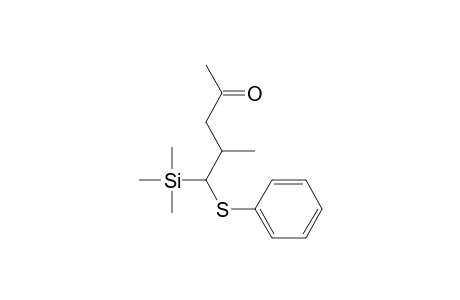 2-Methyl-1-(phenylthio)-1-(trimethylsilyl)-4-pentanone