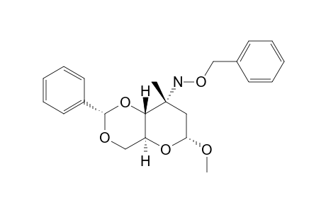 METHYL-4,6-O-BENZYLIDENE-2,3-DIDEOXY-3-O-(BENZYLHYDROXYAMINO)-3-C-METHYL-ALPHA-D-RIBO-HEXOPYRANOSIDE