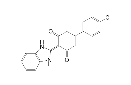 1,3-cyclohexanedione, 5-(4-chlorophenyl)-2-(1,3-dihydro-2H-benzimidazol-2-ylidene)-