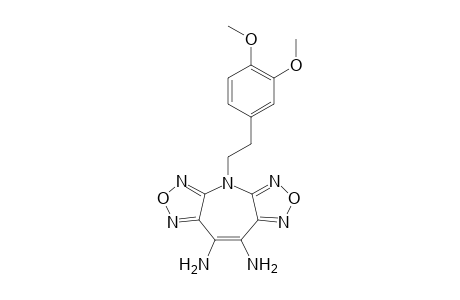 4-[2-(3,4-Dimethoxyphenyl)ethyl]-4H-bis[1,2,5]oxadiazolo[3,4-b:3',4'-f]azepine-8,9-diamine