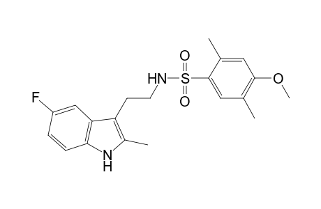 N-[2-(5-fluoranyl-2-methyl-1H-indol-3-yl)ethyl]-4-methoxy-2,5-dimethyl-benzenesulfonamide