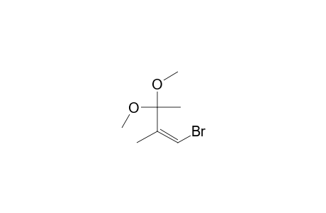 1-Butene, 1-bromo-3,3-dimethoxy-2-methyl-, (Z)-