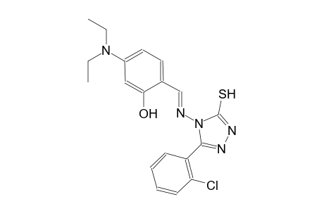 2-((E)-{[3-(2-chlorophenyl)-5-sulfanyl-4H-1,2,4-triazol-4-yl]imino}methyl)-5-(diethylamino)phenol