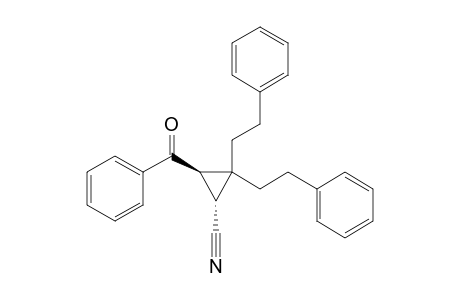 (1R*,3R*)-3-Benzoyl-2,2-bis(2-phenylethyl)cyclopropanecarbonitrile