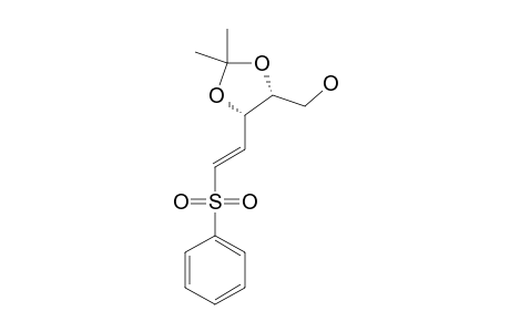 (2R,3S,4E)-5-BENZENESULFONYL-1-HYDROXY-2,3-ISOPROPYLIDENEDIOXY-PENT-4-ENE