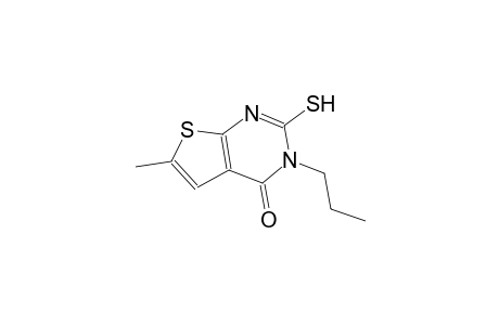 6-methyl-3-propyl-2-sulfanylthieno[2,3-d]pyrimidin-4(3H)-one