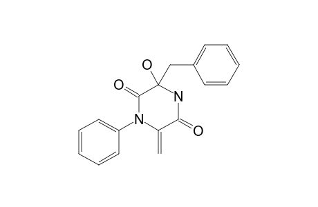 3-Benzyl-3-hydroxy-6-methylidene-1-phenylpiperazine-2,5-dione