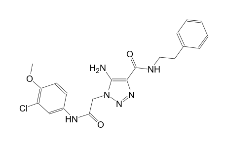5-amino-1-[2-(3-chloro-4-methoxyanilino)-2-oxoethyl]-N-(2-phenylethyl)-1H-1,2,3-triazole-4-carboxamide