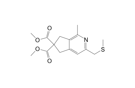 Dimethyl 5-(methylthiomethyl)-7-methyldihydrocyclopenta[c]pyridine-2,2-dicarboxylate
