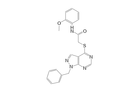 2-[(1-benzyl-1H-pyrazolo[3,4-d]pyrimidin-4-yl)sulfanyl]-N-(2-methoxyphenyl)acetamide