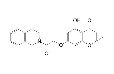 4H-1-benzopyran-4-one, 7-[2-(3,4-dihydro-2(1H)-isoquinolinyl)-2-oxoethoxy]-2,3-dihydro-5-hydroxy-2,2-dimethyl-