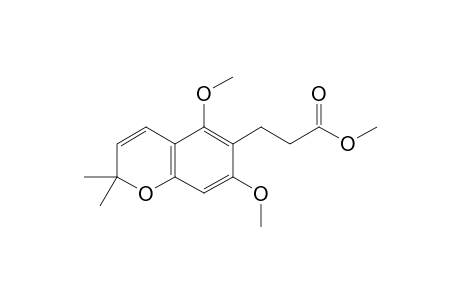 METHYL-3-[2,6-DIMETHOXY-6',6'-DIMETHYLPYRANO-(2',3':3,4)-PHENYL]-PROPIONATE