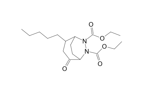 Diethyl 2-oxo-4-pentyl-6,7-diazabicyclo[3.2.2]nonane-6,7-dicarboxylate