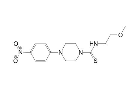 N-(2-methoxyethyl)-4-(4-nitrophenyl)-1-piperazinecarbothioamide