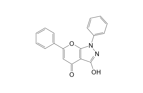 3-Hydroxy-1,6-diphenylpyrano[2,3-c]pyrazol-4(1H)-one