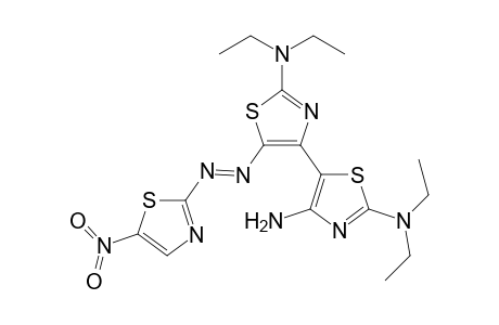 4-Amino-2-(diethylamino)-5-{2-(diethylamino)-5-(5-nitrothiazol-2-ylazo)thiazol-4-yl}thiazole