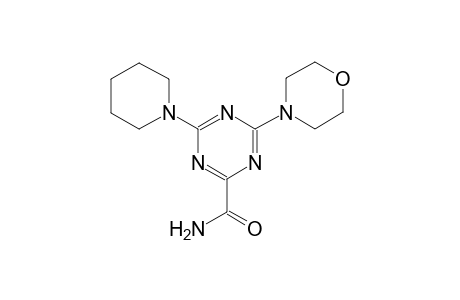 4-(4-Morpholinyl)-6-(1-piperidinyl)-1,3,5-triazine-2-carboxamide