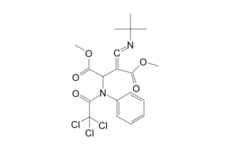 Dimethyl 2-{[(t-butyl)imino]methylidene}-3-(2',2',2'-trichloro-N-phenylacetamido]-succinate