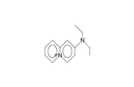 2-Diethylamino-quinolizinium cation