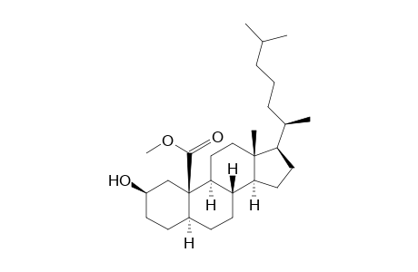 5.alpha.-Cholestan-19-oic acid, 2.beta.-hydroxy-, methyl ester